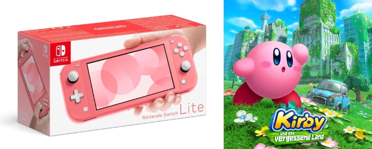 Nintendo Switch + Kirby-Spiel