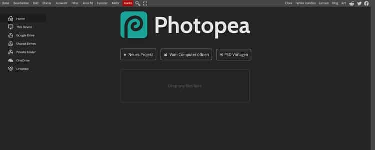Photopea Website