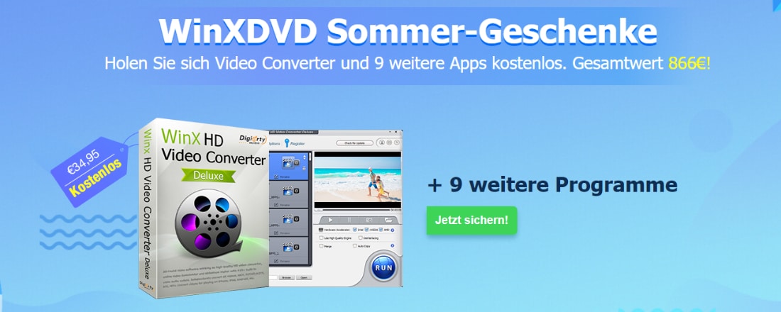 WinX Sommer-Geschenke; WinX HD Video Converter