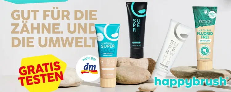 Happybrush Zahnbürsten gratis testen
