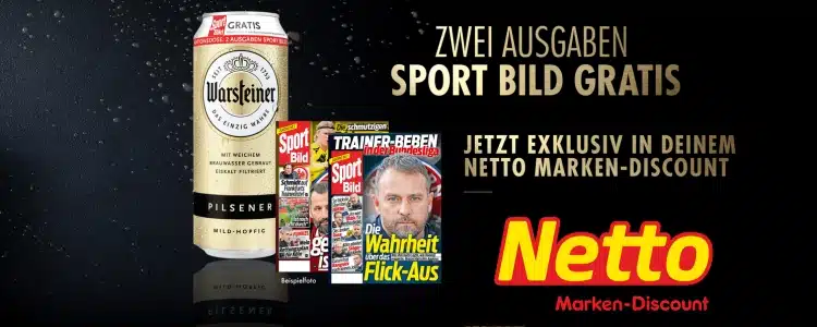 Zwei Ausgaben SPORT BILD bei Netto sichern