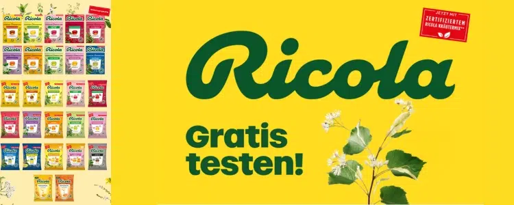 Ricola Kräuterbonbons Geld-zurück-Garantie gratis testen