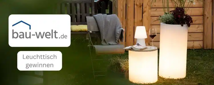 bau-welt Gewinnspiel Leuchttisch Shining Drum von 8 seasons design gewinnen