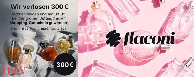 flaconi verlost Gutscheine