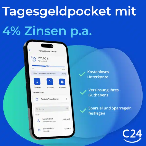 Gratis C24 Smart Girokonto eröffnen