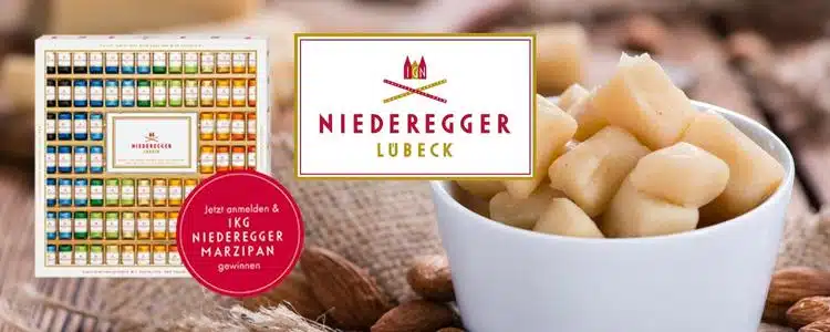 Niederegger verlost 1 Kilo Marzipan bei Newsletter-Anmeldung