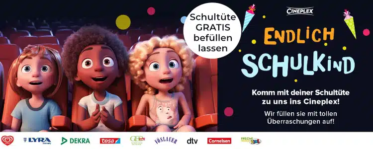 Einschulungsaktion bei Cineplex