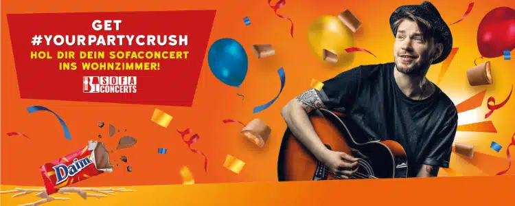 Daim Gewinnspiel: Sofa-Konzert gewinnen