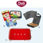 Produktpaket von Deli Reform; Smeg-Toaster; Sandwichmaker