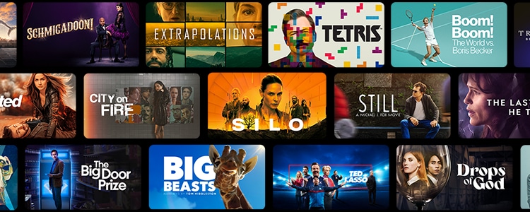 Apple TV; verschiedene Filme und Serien