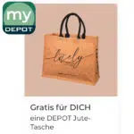 Gratis Jute-Tasche von DEPOT
