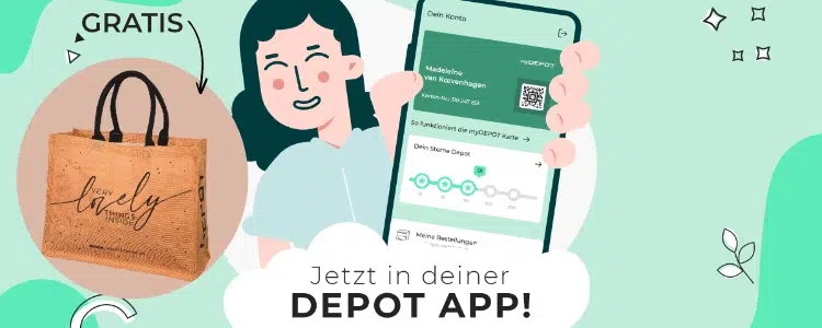 Depot-App: Gratis Jute-Tasche