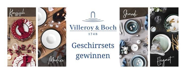 Villeroy & Boch Gewinnspiel: Geschirr-Sets von Villeroy & Boch