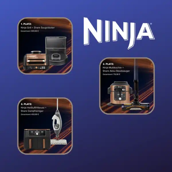Ninja KitchenGewinnspiel Tolle Küchen & Sauggeräte sichern