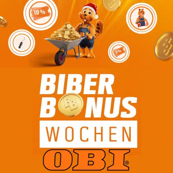 OBI Biber Bonus Wochen 2024 Punkte sammeln & Prämien holen