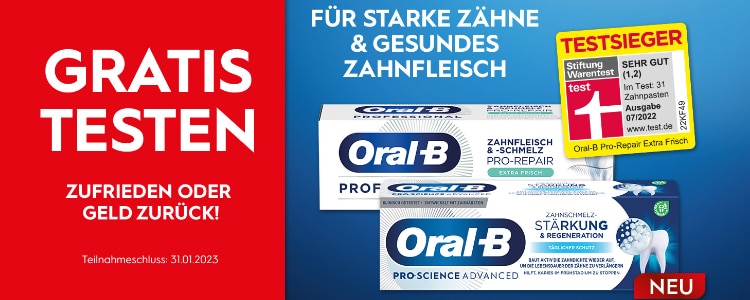 Oral-B gratis testen