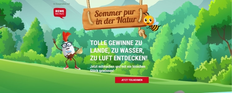 REWE Ferrero-Gewinnspiel: Sommer pur in der Natur