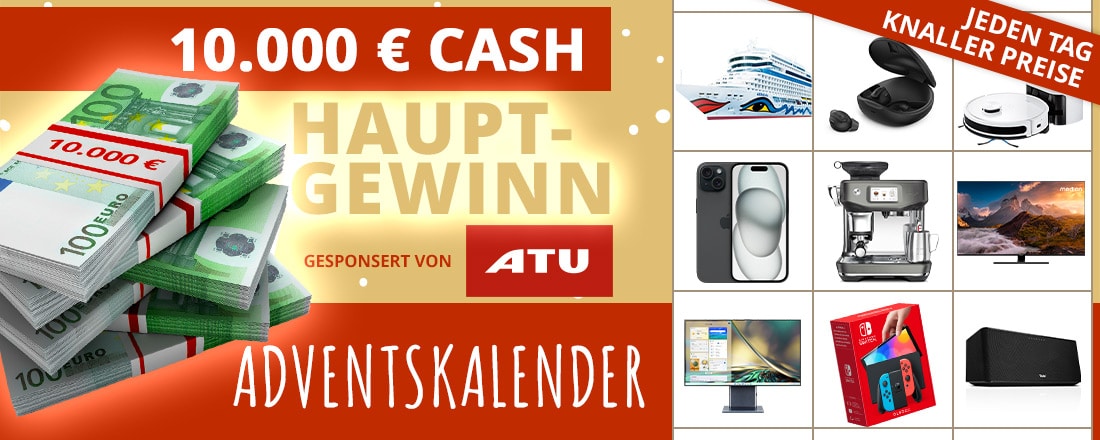 SPIEGEL Online Adventskalender 2023; 10.000€ Cash; 24 Tagesgewinne