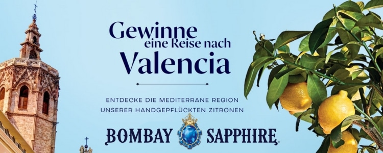 Bombay Sapphire verlost Valencia-Reise