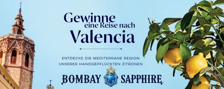 Bombay Sapphire verlost Valencia-Reise