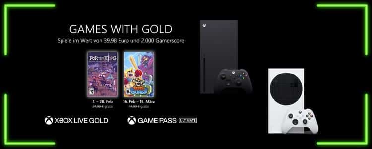Xbox Games with Gold im Februar