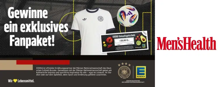 Men's Health-Gewinnspiel EDEKA DFB-Fanpaket