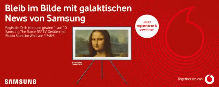 Vodafone-Gewinnspiel; QLED-Fernseher gewinnen