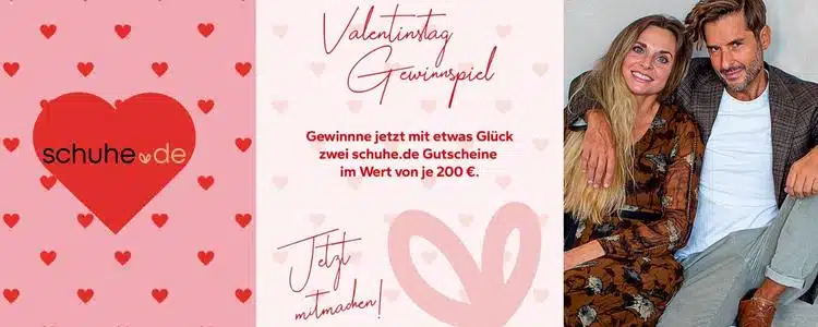 schuhe.de verlost Gutscheine