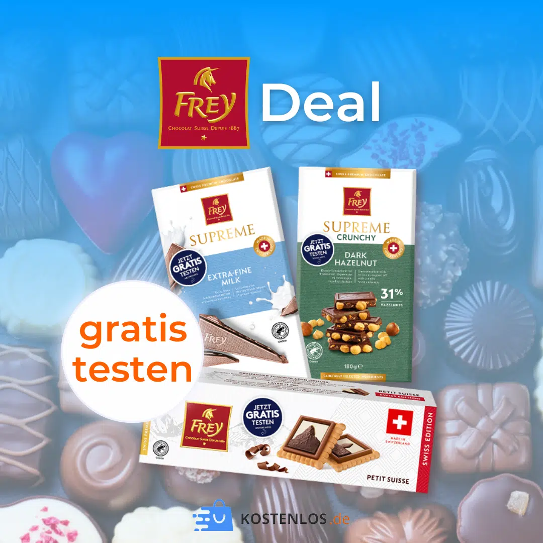 Cashback bei Frey: Schweizer Schokolade gratis testen