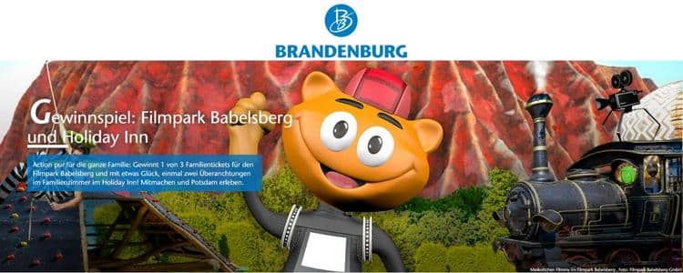 Reiseland Brandenburg verlost Familientickets für den Filmpark Babelsberg