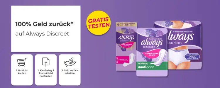 always discreet gratis testen
