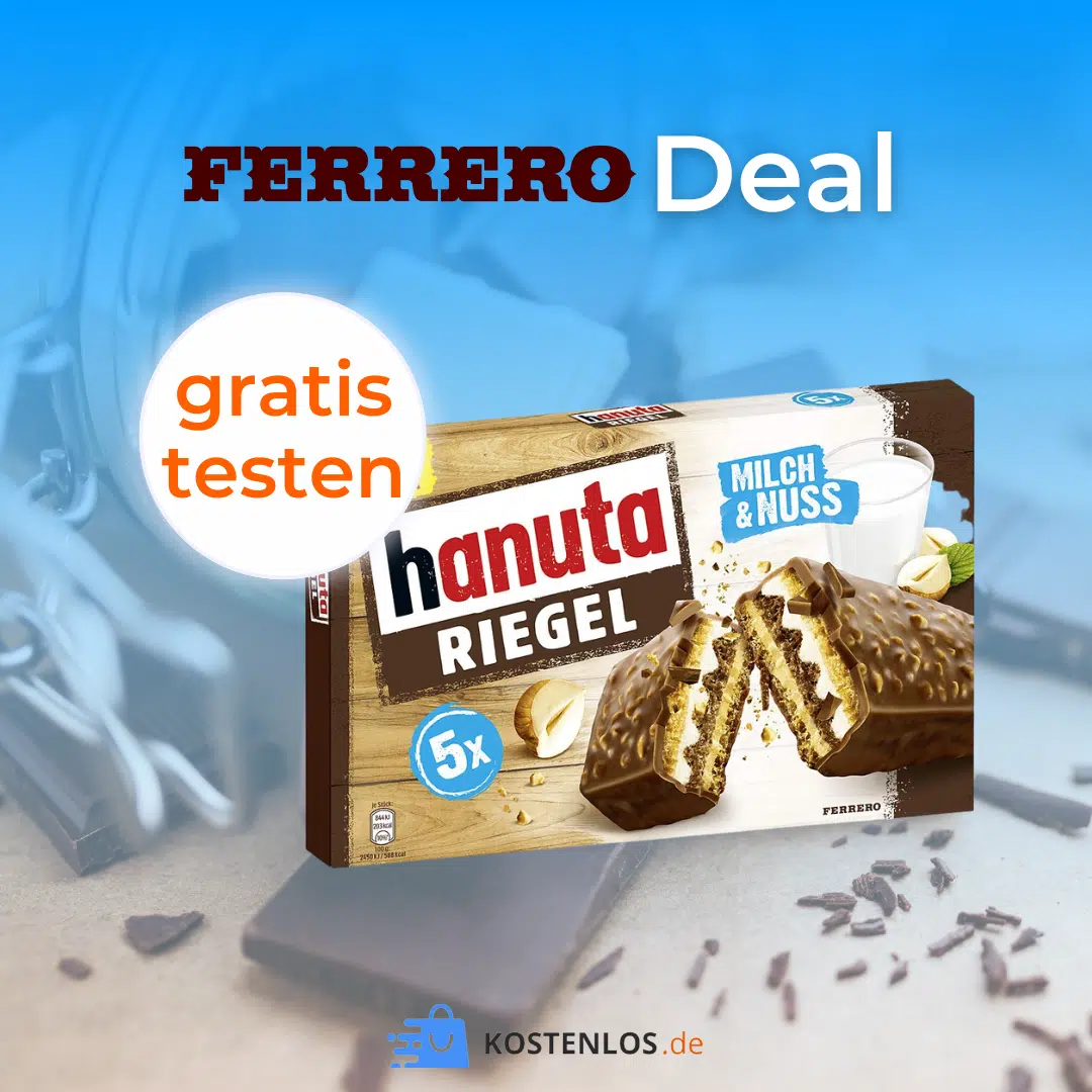 hanuta-Riegel gratis testen