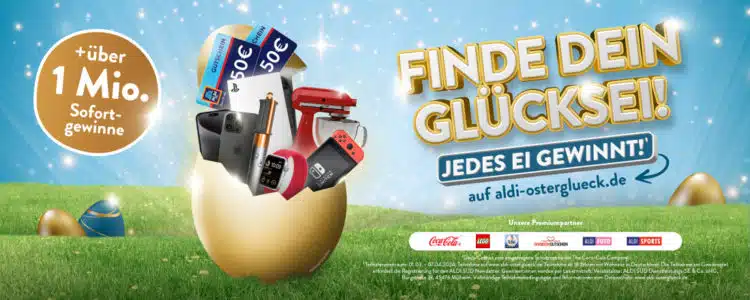 ALDI Ostergewinnspiel; Glücksei finden