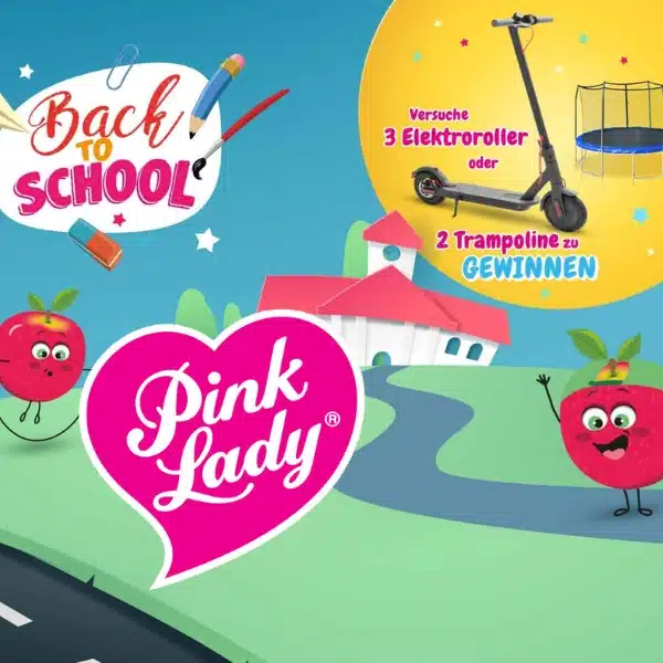 Pink Lady Gewinnspiel: Chance auf Elektroroller und Trampoline
