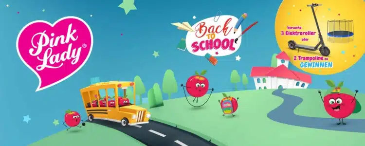 Pink Lady Back to School-Gewinnspiel: Elektroroller oder Trampoline gewinnen