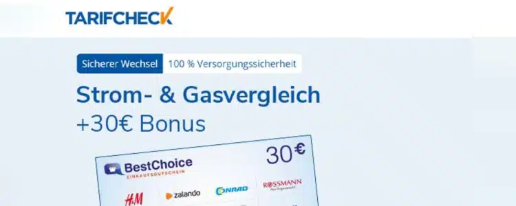 Strom- und Gasvergleich bei Check24