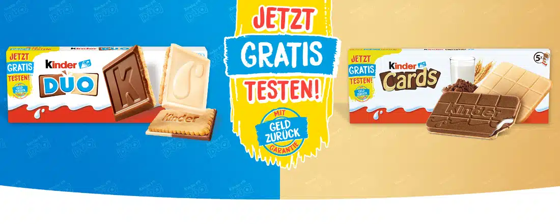 kinder Cards & kinder DUO gratis testen