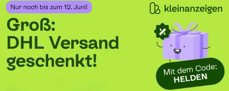 Kleinanzeigen: gratis DHL Versand