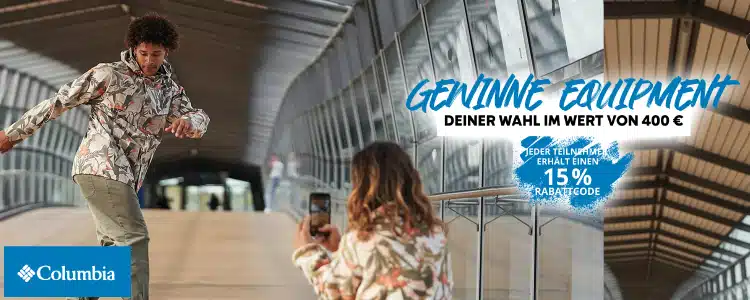 Columbia-Gewinnspiel: Equipment im Wert von 400€ gewinnen