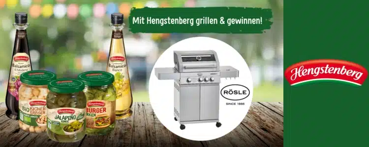 Hengstenberg Gewinnspiel: Gasgrill abräumen