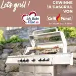 Ich liebe Käse.de-Gewinnspiel; Gasgrill