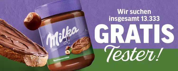 Milka Haselnusscreme gratis testen