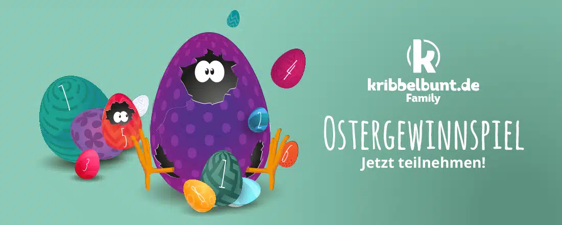 kribbelbunt.de Gewinnspiel Ostern Spiele für Kinder und Familien