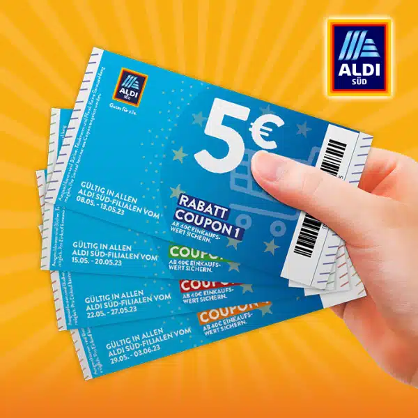Wöchentlich 5€ AldiGutschein kassieren jetzt anmelden