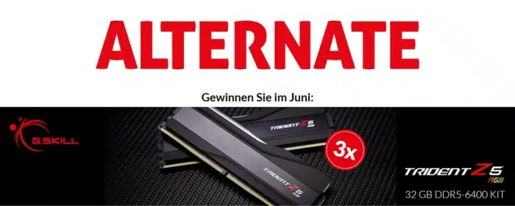 ALTERNATE Gewinnspiel; Arbeitsspeicher gewinnen
