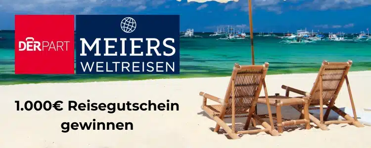 DERPART verlost Reisegutschein von MEIERS WELTREISEN
