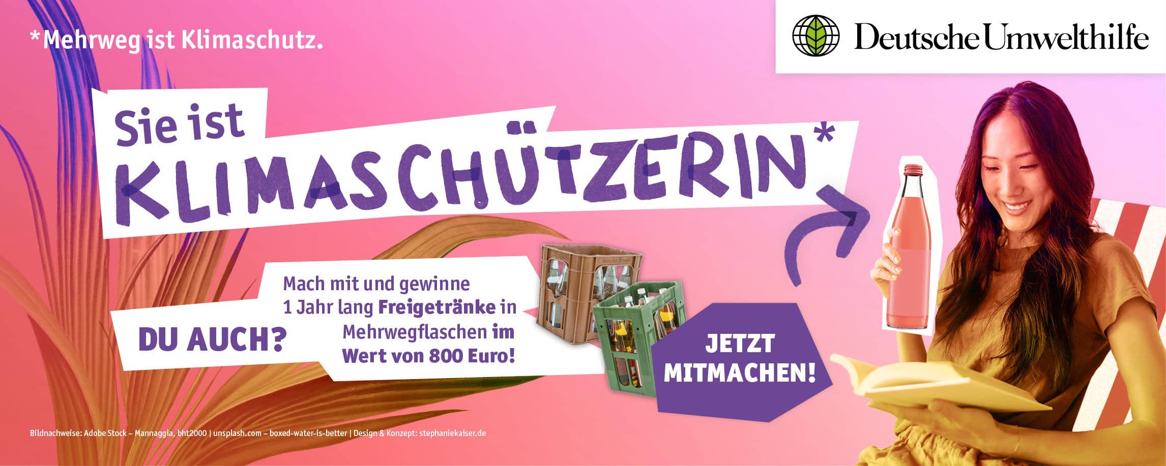 Deutsche Umwelthilfe verlost ein Jahr Freigetränke