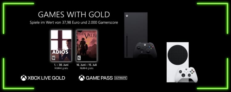 Xbox Games with Gold im Juni