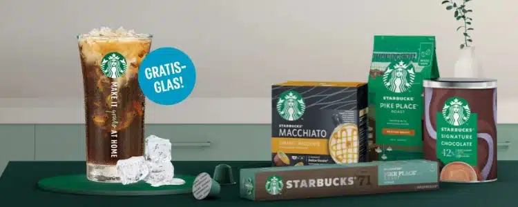 Starbucks Glas geschenkt