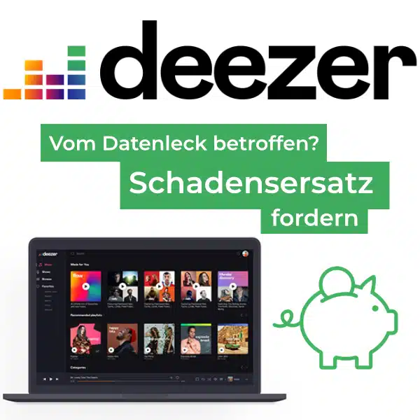 Deezer Datenleck Mit den Experten von kleinfee Schadensersatz fordern Kostenlos.de